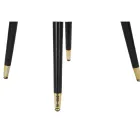 Vardagsrumsfåtölj stoppad i tyg med moderna träben - Ezia Viadurini