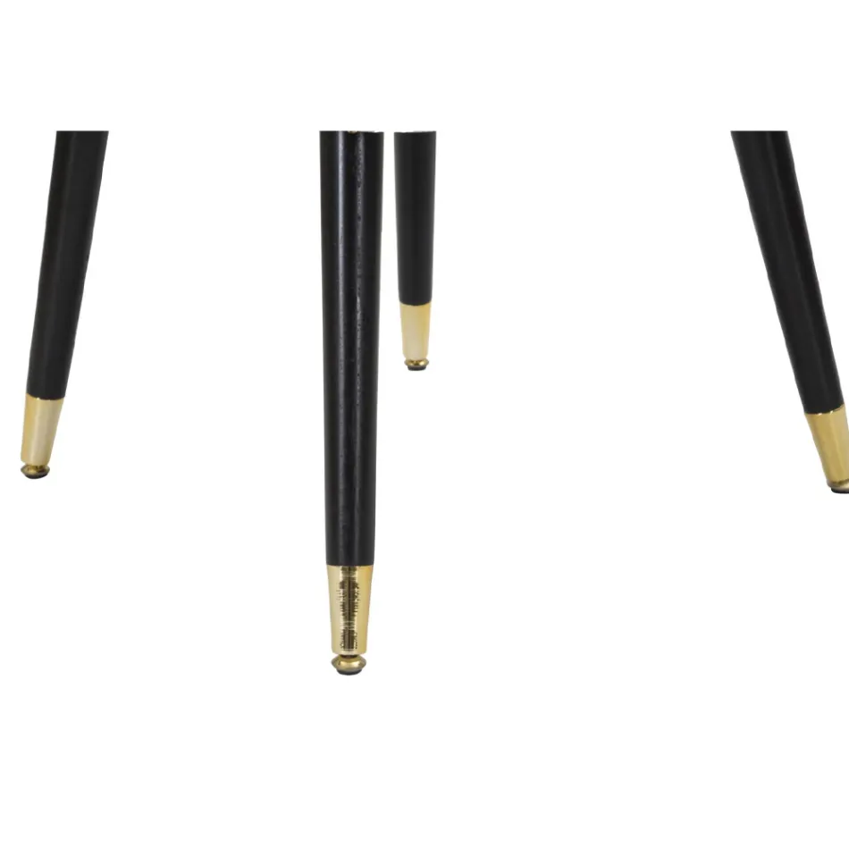 Vardagsrumsfåtölj stoppad i tyg med moderna träben - Ezia Viadurini