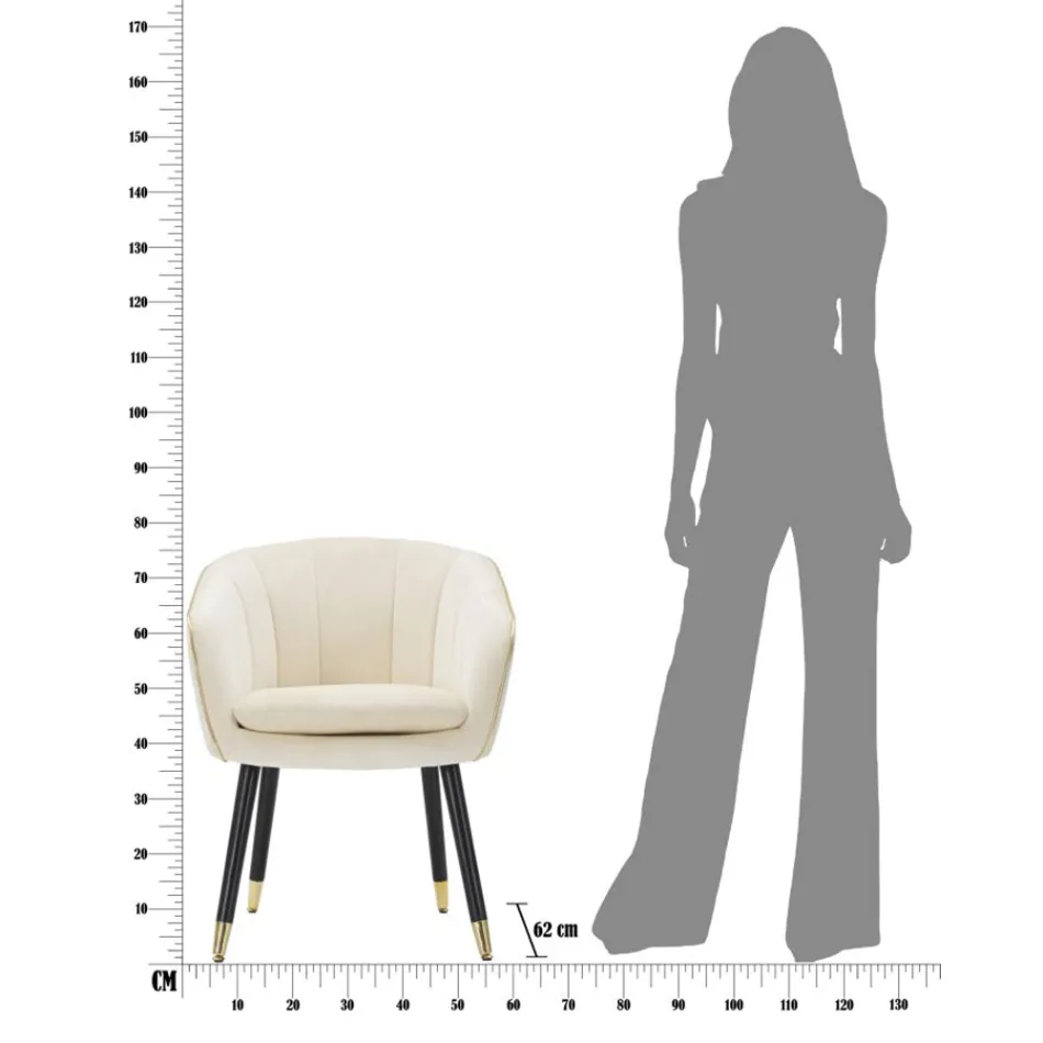 Vardagsrumsfåtölj stoppad i tyg med moderna träben - Ezia Viadurini