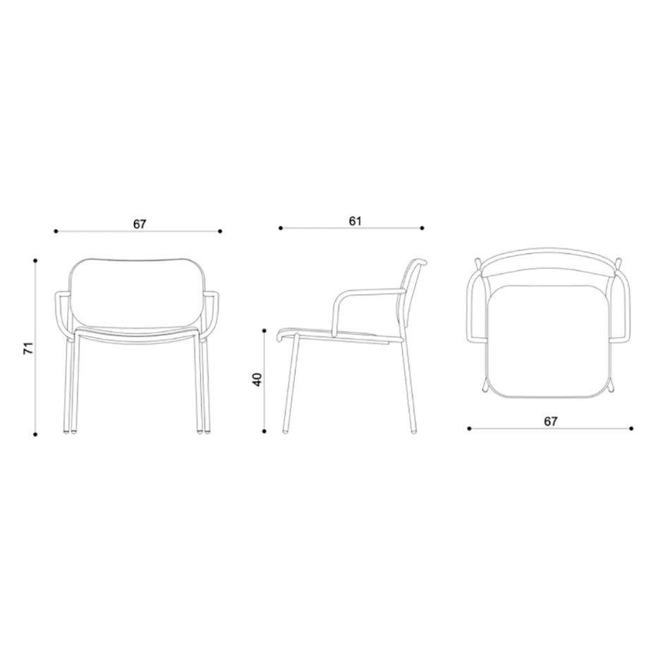 Vardagsrumsfåtölj klädd i tyg Made in Italy 2 delar - Sangria Viadurini