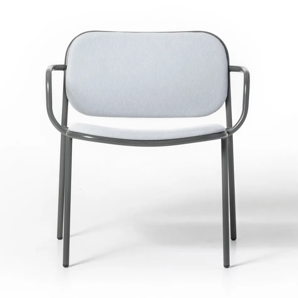 Vardagsrumsfåtölj klädd i tyg Made in Italy 2 delar - Sangria Viadurini