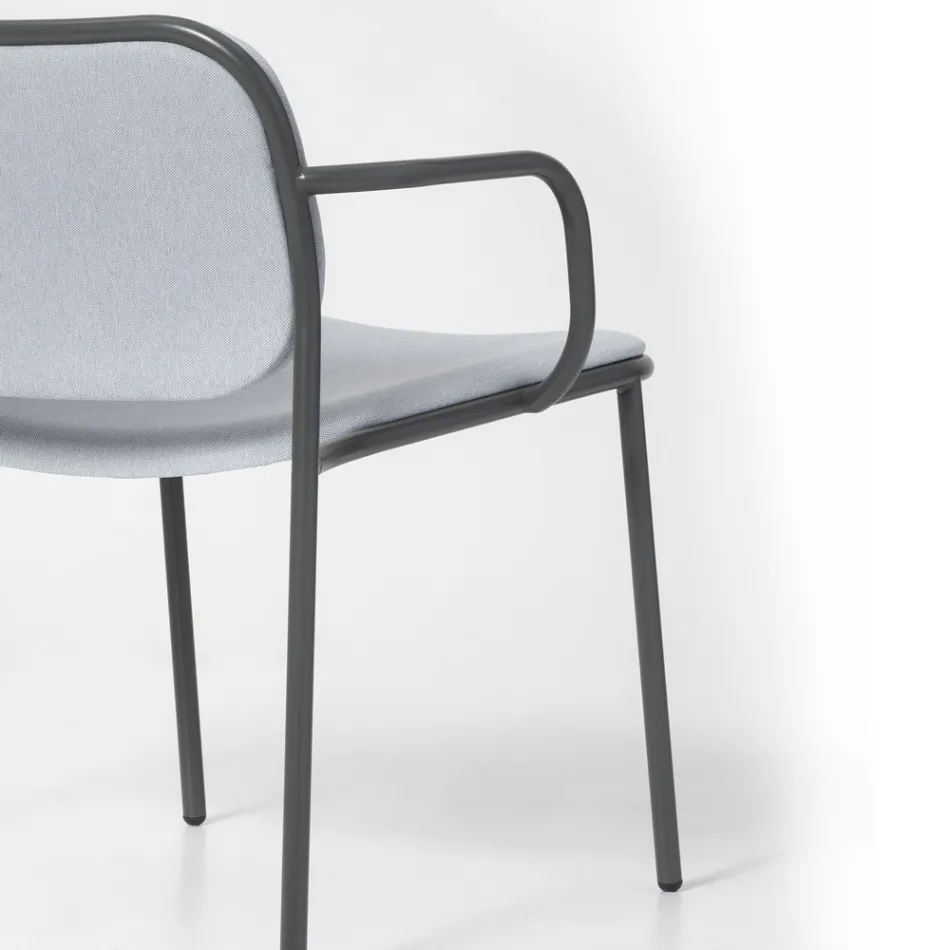 Vardagsrumsfåtölj klädd i tyg Made in Italy 2 delar - Sangria Viadurini