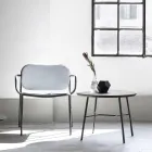 Vardagsrumsfåtölj klädd i tyg Made in Italy 2 delar - Sangria Viadurini