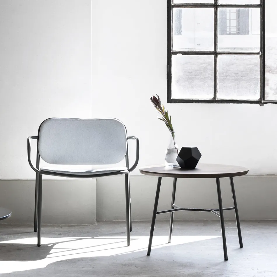 Vardagsrumsfåtölj klädd i tyg Made in Italy 2 delar - Sangria Viadurini