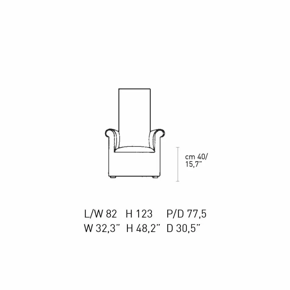 Vardagsrumsfåtölj klädd i svart och vitt sammet tillverkad i Italien - Gedda Viadurini