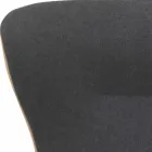 Vridbar vardagsrumsfåtölj i läder och metall tillverkad i Italien - fjäril Viadurini