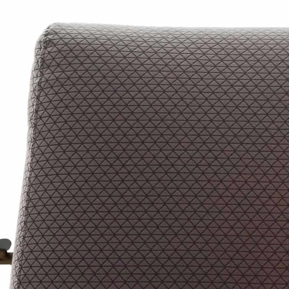 Tyg Vardagsrumsfåtölj med metallkonstruktion Tillverkad i Italien - Manila Viadurini