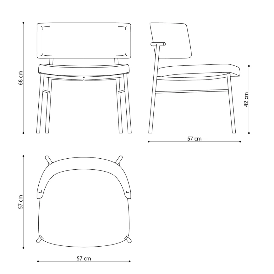 Vardagsrumsfåtölj i sammet med metallstruktur Tillverkad i Italien - Alaska Viadurini