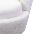 Vardagsrumsfåtölj av metall och tyg - bakgrund Viadurini