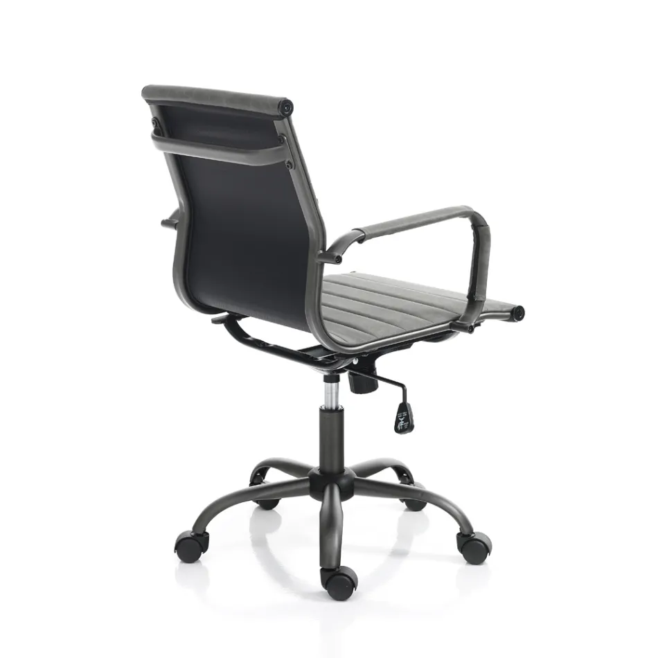 Kontorsfåtölj med högt eller lågt ryggstöd - Rubidio Viadurini