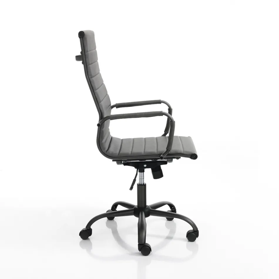 Kontorsfåtölj med högt eller lågt ryggstöd - Rubidio Viadurini