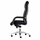Swivel Executive Office Chair in Leather and Faux Leather - Oliviero Viadurini