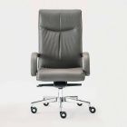Swivel Executive Office Chair in Leather and Faux Leather - Oliviero Viadurini