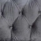 Klassisk designfåtölj i trä och grå eller rosa sammetseffekt - Sanny Viadurini