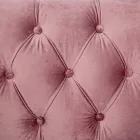 Klassisk designfåtölj i trä och grå eller rosa sammetseffekt - Sanny Viadurini