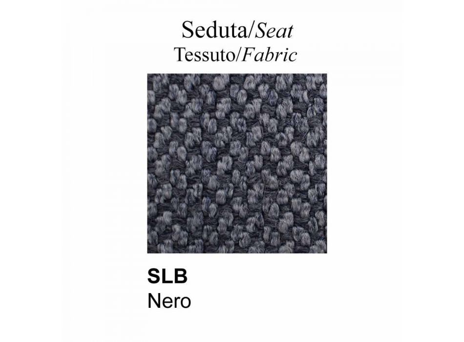 Designfåtölj med sits och rygg i tyg Tillverkad i Italien - Connubia Sixty Viadurini