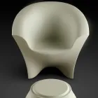 Outdoor Design Fåtölj i matt eller lackad polyeten Tillverkad i Italien - Conda Viadurini