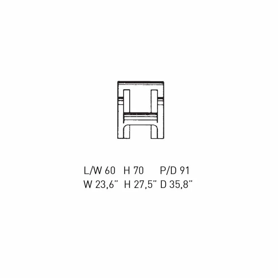 Designfåtölj i svart plywood eller björkfinish tillverkad i Italien - Galatea Viadurini