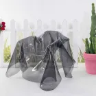 Fåtölj modern design rökt plexiglas Paris, tillverkad i Italien Viadurini