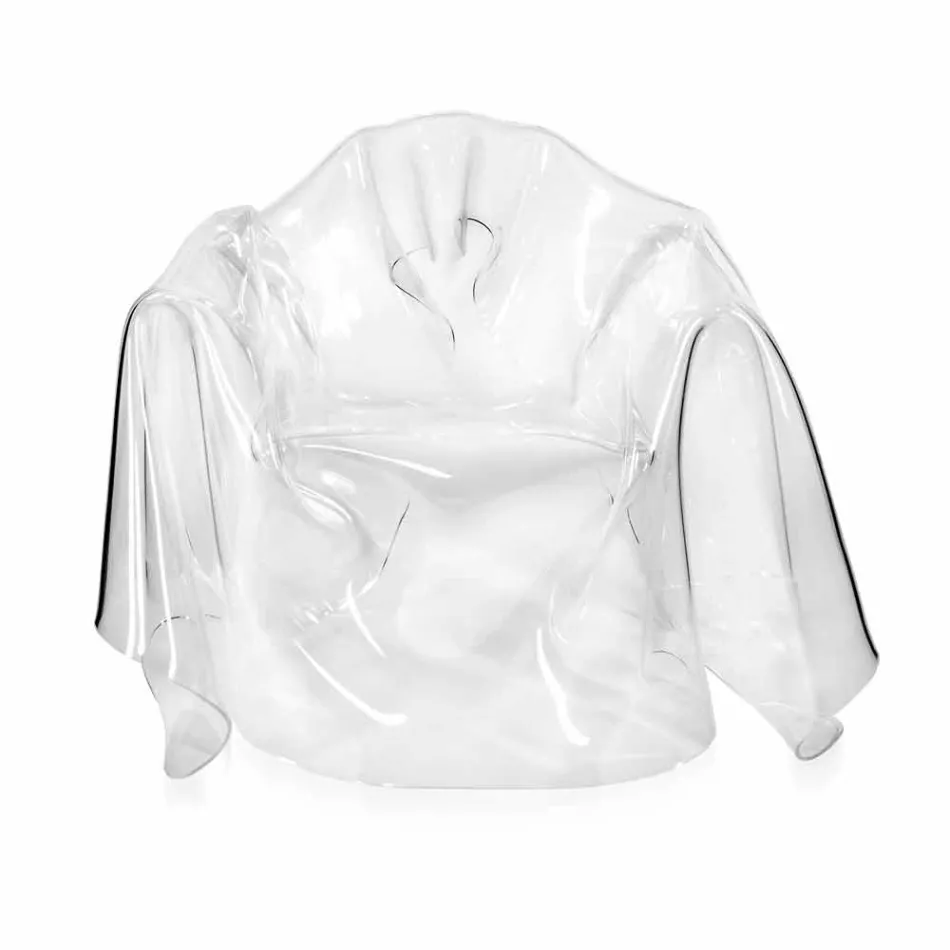 Fåtölj modern design plexiglas Paris, tillverkad i Italien Viadurini