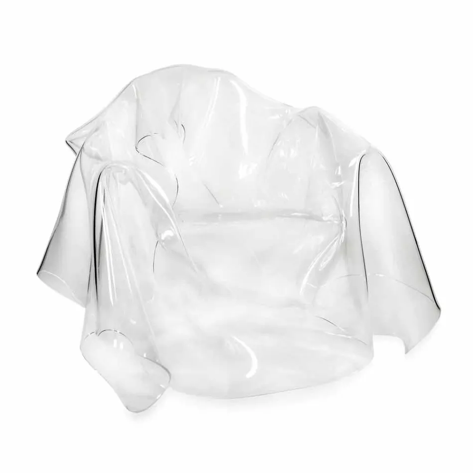 Fåtölj modern design plexiglas Paris, tillverkad i Italien Viadurini