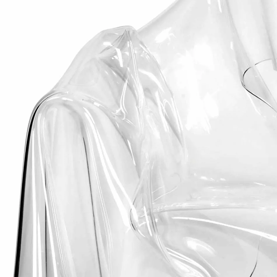 Fåtölj modern design plexiglas Paris, tillverkad i Italien Viadurini