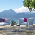 Modern och Made in Italy designfåtölj för utomhus- eller inomhus - Carminio1 Viadurini