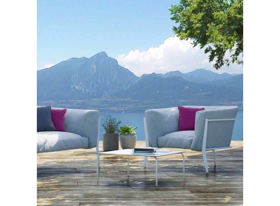 Modern och Made in Italy designfåtölj för utomhus- eller inomhus - Carminio1 Viadurini