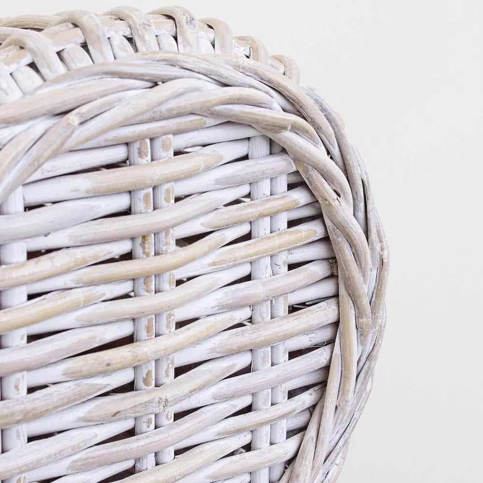 Homemotion Rattan Luxury Design Fåtölj för inomhus / utomhus - Francioso Viadurini