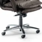 Riktformad designläderfåtölj tillverkad i Italien Gemma Viadurini