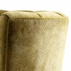 Design fåtölj i vadderat tyg Grilli Kipling tillverkat i Italien Viadurini