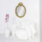 modern design fåtölj i vitt plexiglas Paris, tillverkad i Italien Viadurini