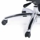 Executive Swivel Kontorsstol Läder- och metallbasstolar - Virone Viadurini