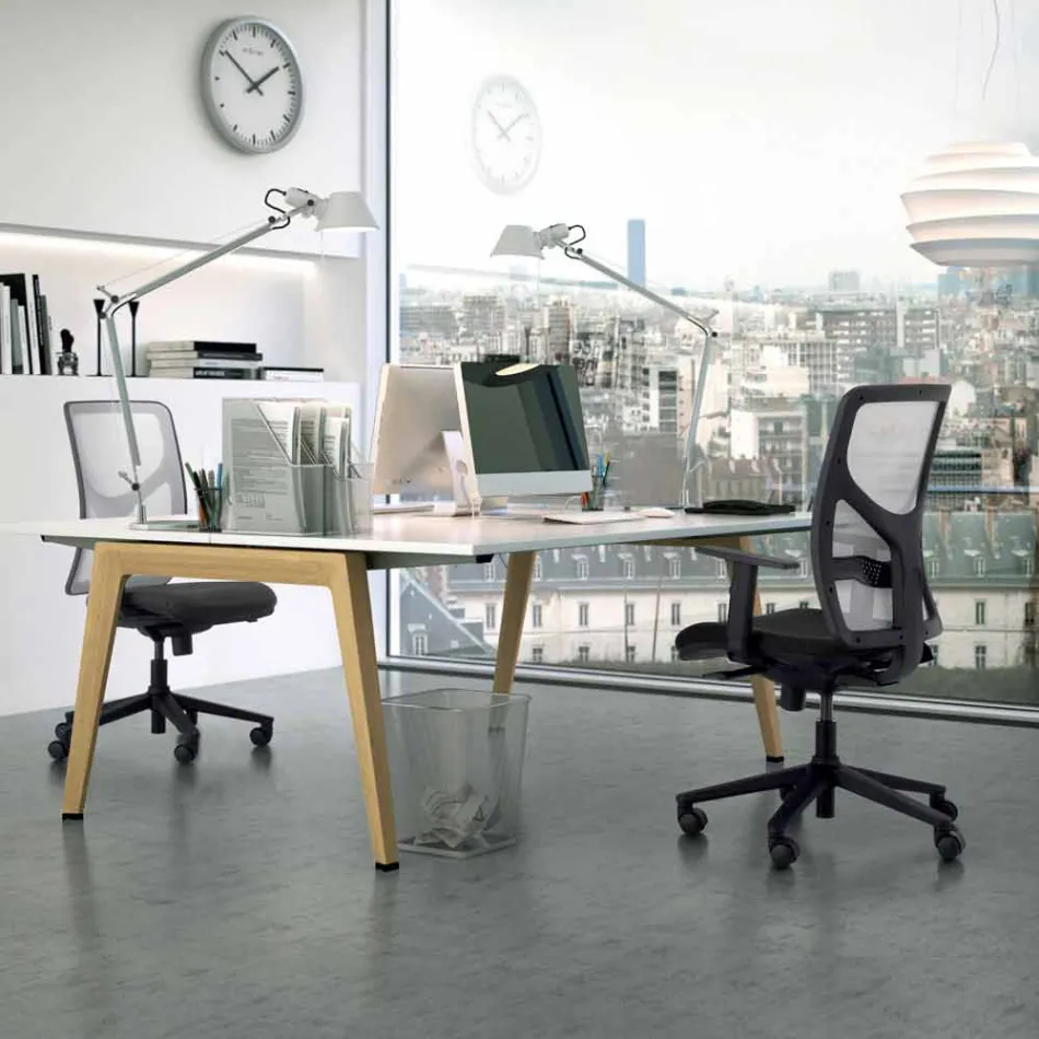 Executive högtrygga kontorsfåtölj gjord i Italien Amelie Viadurini