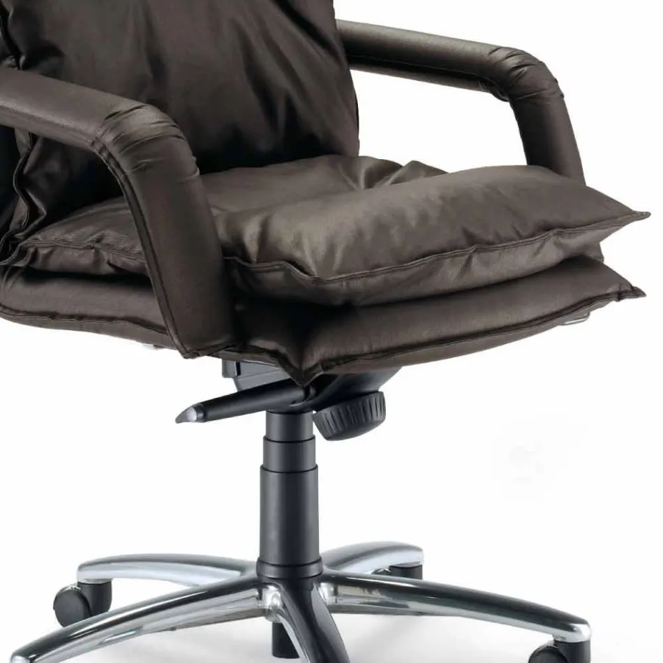 Modern Executive Stol Kontorsläder Gemma Viadurini