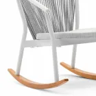 Garden Rocking Armchair Solid och klädda tyg - Smart av Varaschin Viadurini