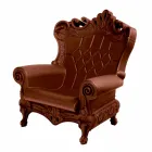 Färgad elegant fåtölj Slide Queen Of Love polyeten tillverkad i Italien Viadurini