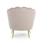Elegant stoppad vardagsrumsfåtölj Sammetseffekt 3 ytbehandlingar - Geppy Viadurini