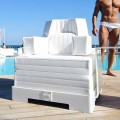 Flytande fåtölj Trona white design Lyx, tillverkad i Italien