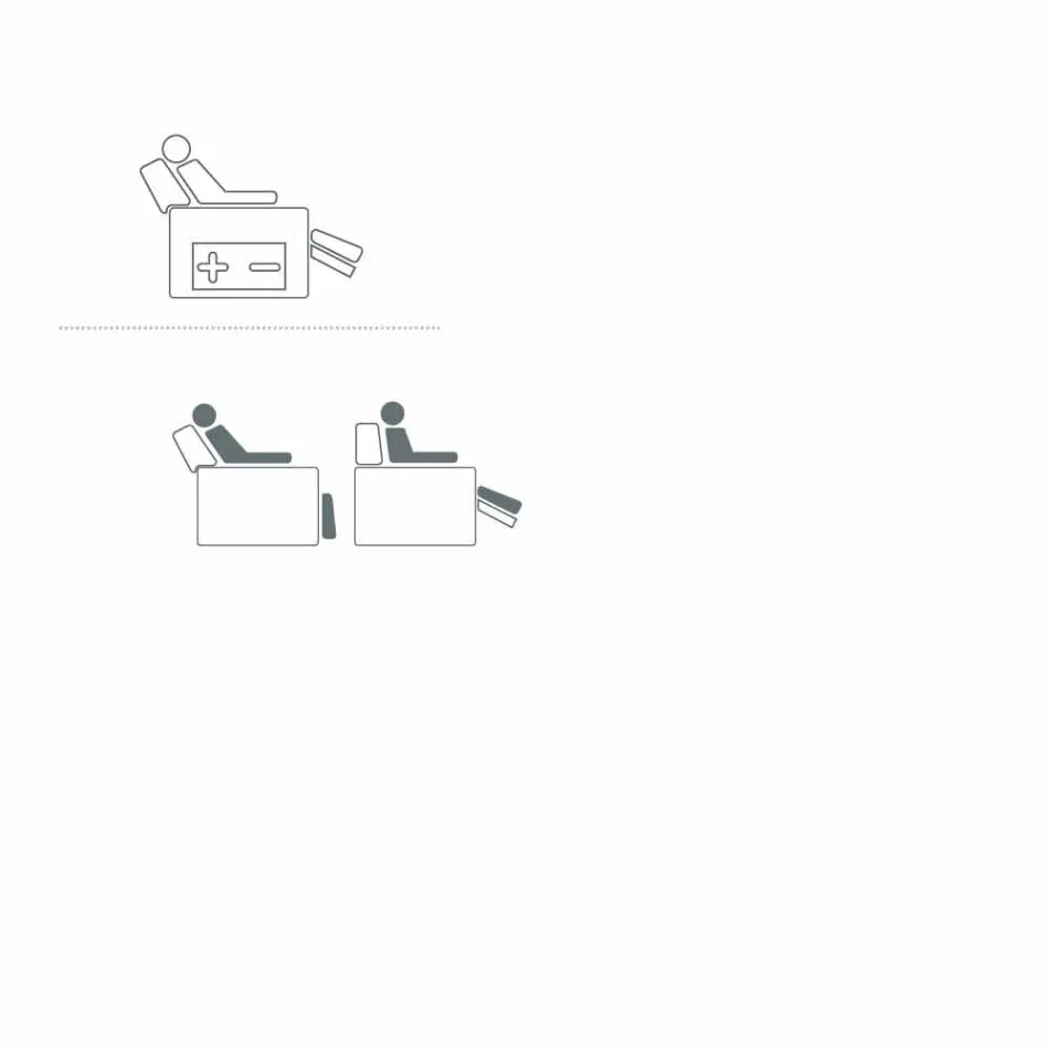 Modern design 2-motor svängbar fåtölj tillverkad i Italien Cassia Viadurini