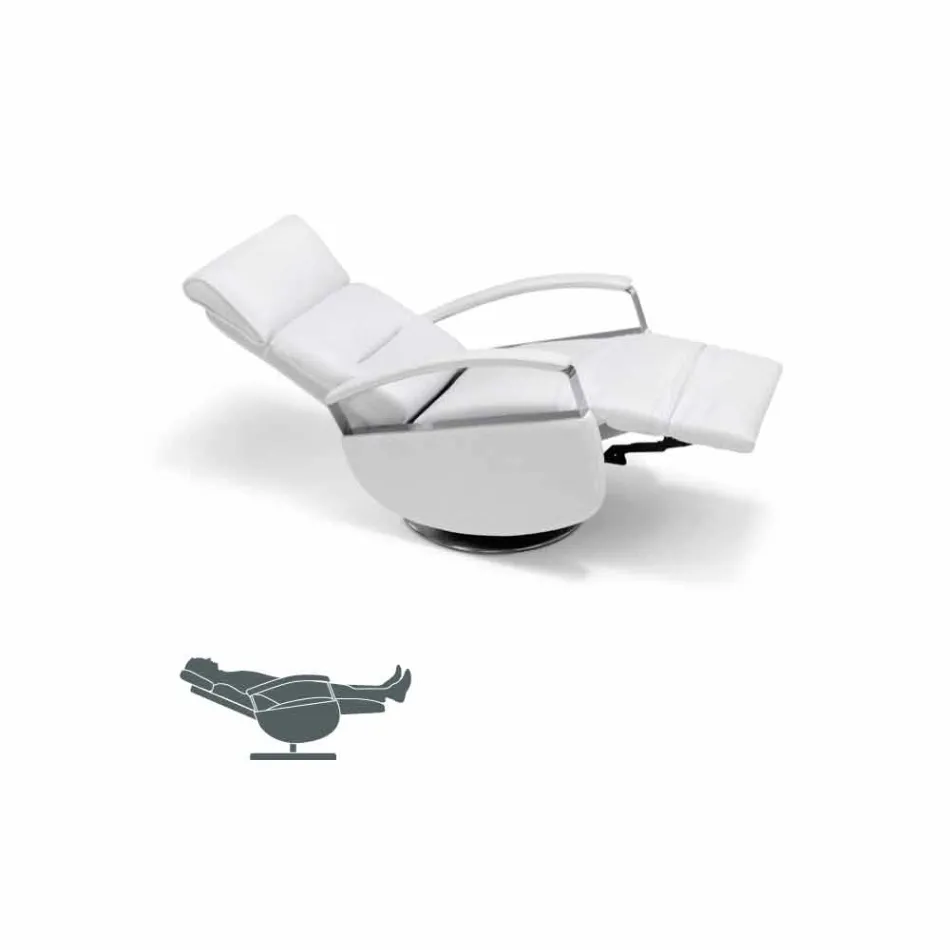 Modern design 2-motor svängbar fåtölj tillverkad i Italien Cassia Viadurini