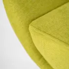 Vridbar fåtölj med metallunderrede och tygsits - Sereno Viadurini