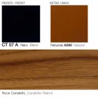 Svängbar fåtölj av läder med träbas tillverkad i Italien - fjäril Viadurini