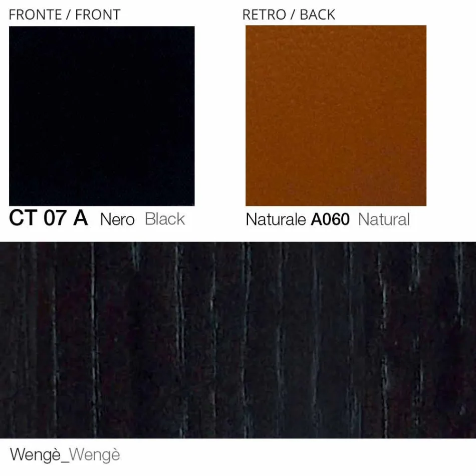 Svängbar fåtölj av läder med träbas tillverkad i Italien - fjäril Viadurini