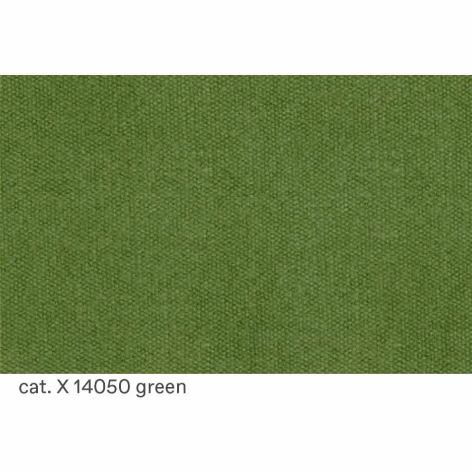 Fåtölj i svartfärgad ask med bomullskläder tillverkad i Italien - Peleo Viadurini