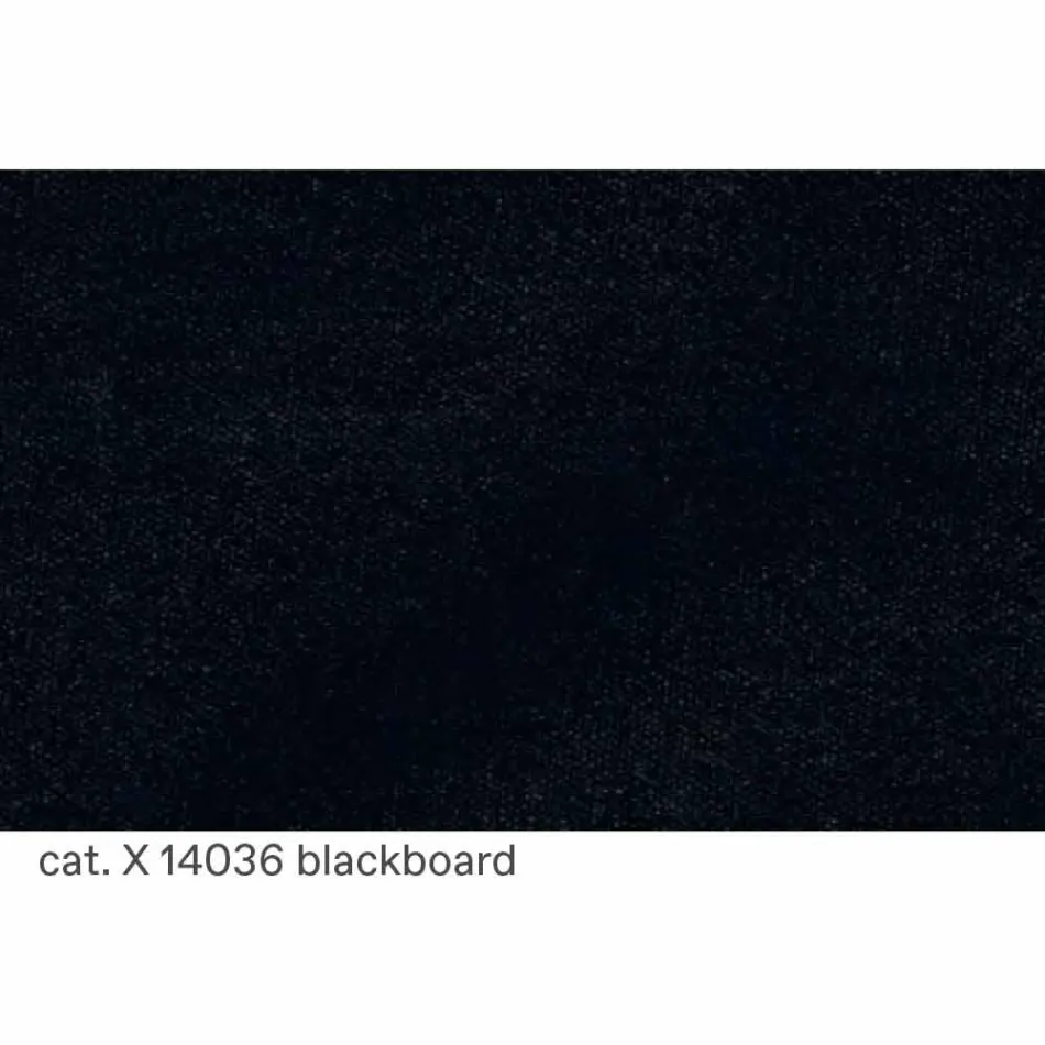 Fåtölj i svartfärgad ask med bomullskläder tillverkad i Italien - Peleo Viadurini