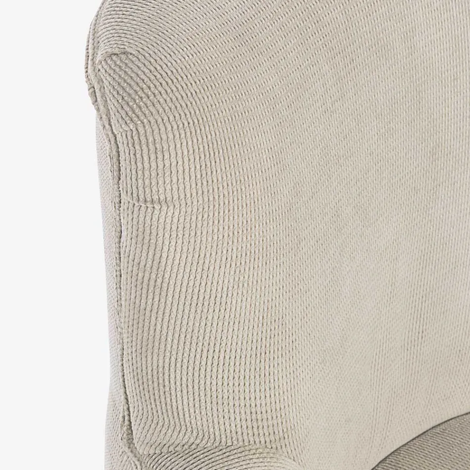 Pine Wood Fåtölj och sammetseffekt sits Coste 4 Finishes - Molly Viadurini