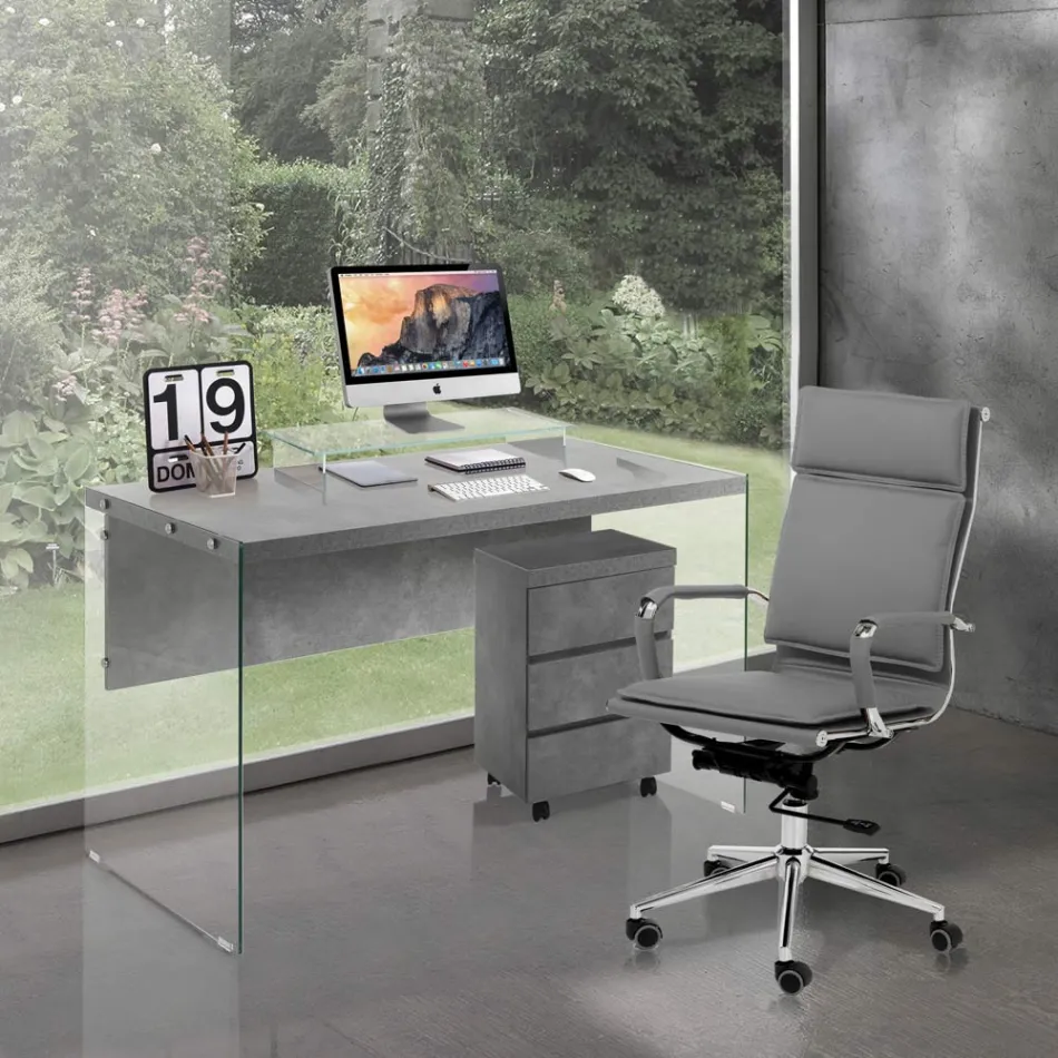 Syntetläderfåtölj i 3 olika ytbehandlingar - Neon Viadurini