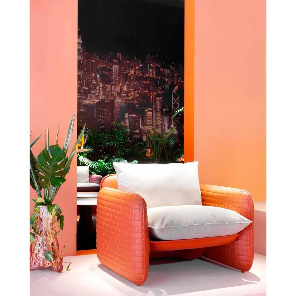 Loungestol med vattentäta kuddar för utomhus - Mara Slide Viadurini