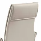 Fåtölj tillverkad i Italien täckt i Niles läder, modern design Viadurini